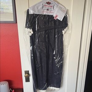 Talbots Navy Dress with White Trim